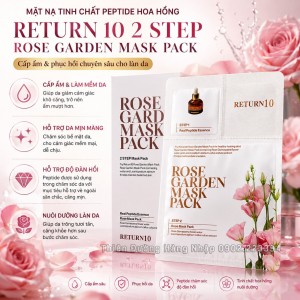 MẶT NẠ TINH CHẤT PEPTIDE HOA HỒNG RETURN 10 2 STEP